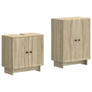 Set di Armadi da Bagno da 2 Pezzi EDE Rovere Sonoma 3417578