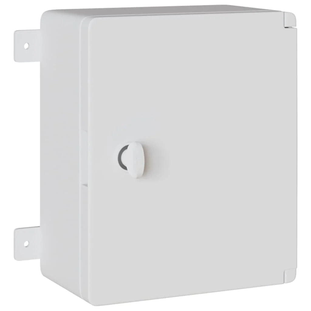 Armadio elettrico multiuso moderno 47 x 20 x 60 cm per uso interno/esterno plastica grigia 02_0058193