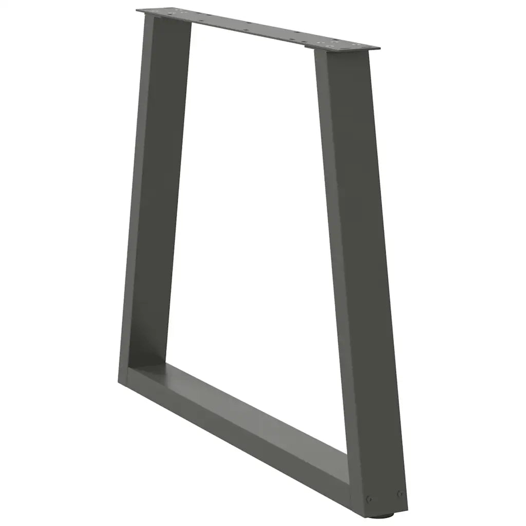Gambe per tavolo da pranzo a forma di V 2 pz Antracite 70x(72-73,3) cm Acciaio 4012570