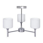 Lampadario a sospensione Activejet Classic MIRA cromato a triplo 3xE27 per soggiorno