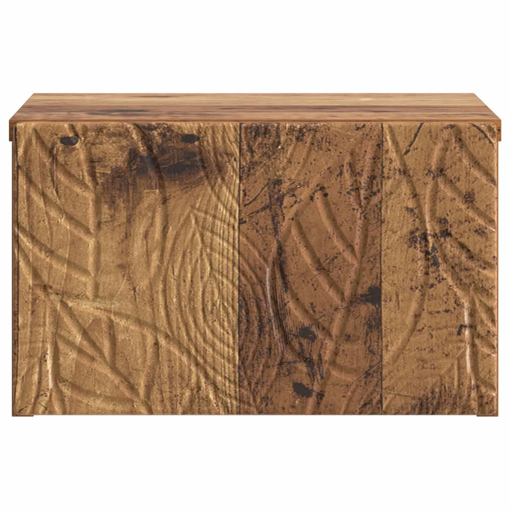 Mobiletto da notte a muro 2 pcs Legno antico 49 x 34,5 x 20 cm 898802