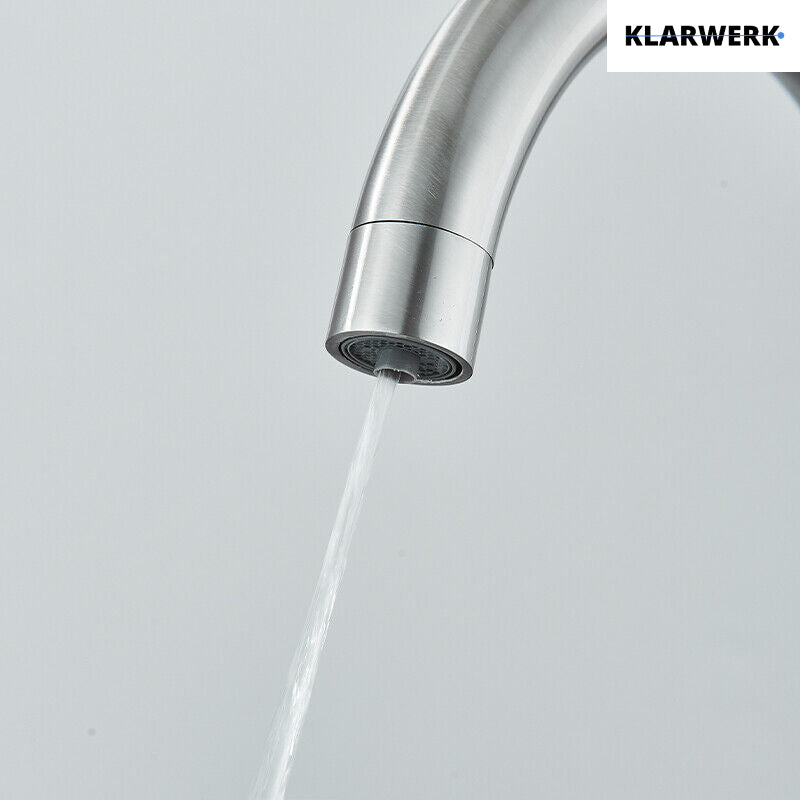 Felice | Rubinetto per acqua potabile a 3 vie in argento spazzolato premiu |Miscelatore cucina ad osmosi in acciaio inossidabile|Filtra 3 connessioni