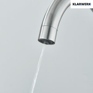 Felice | Rubinetto per acqua potabile a 3 vie in argento spazzolato premiu |Miscelatore cucina ad osmosi in acciaio inossidabile|Filtra 3 connessioni