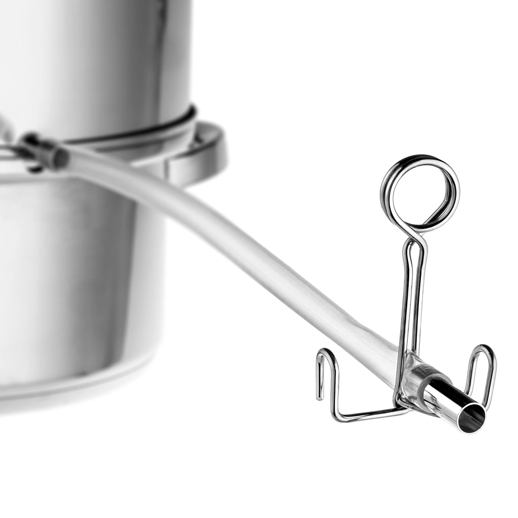 Tubo flessibile per spremiagrumi KADAX con morsetto, lunghezza 34 cm, diametro 11 mm, in silicone.