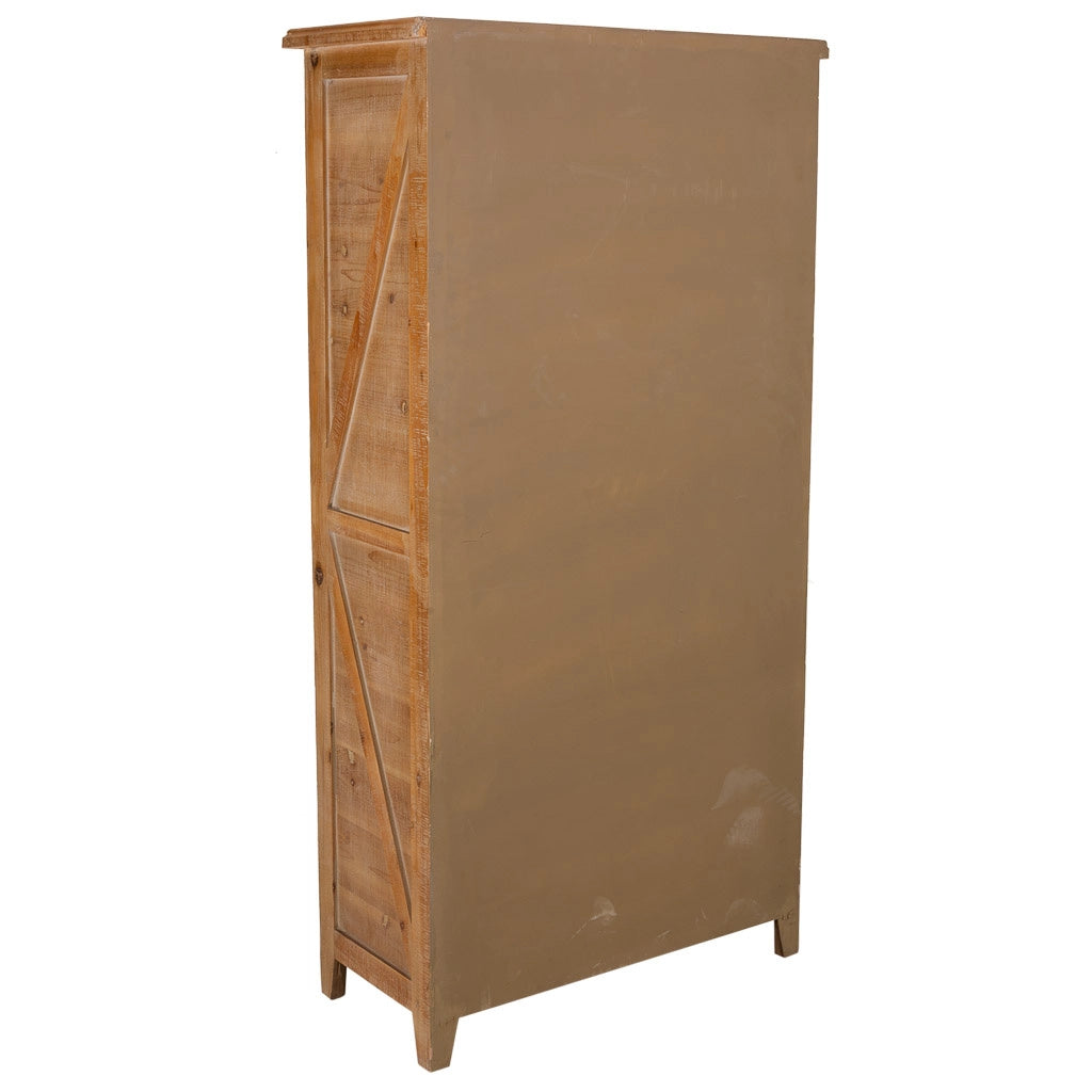 Cassettiera in legno 80x37x155h cm