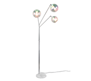 Piantana 3 diffusori, metallo e vetro, cromo, H200 cm, Paxton