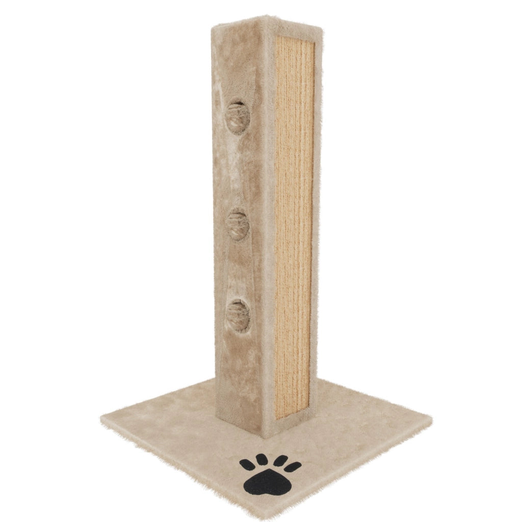 Albero per Gatto con Graffiatoio Cuccia Giocattolo Gatti Parco Giochi Tiragraffi in Sisal Naturale 80 x 45 x 45 cm (Colore Beige Dixie 30085)