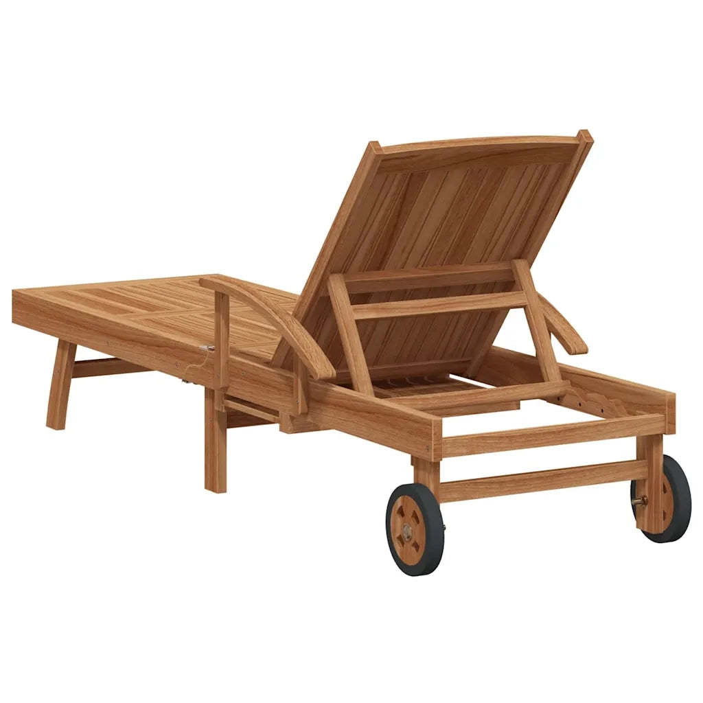 Lettino prendisole con cuscino Marrone 195 x 59 x 78,5 cm