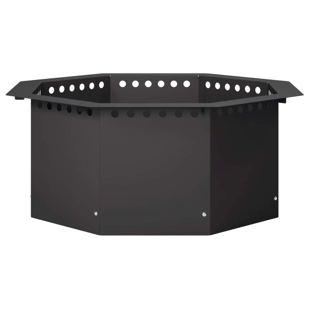 Anello per Focolare Nero 60 x 60 x 25 cm Acciaio 8012634