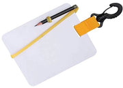 Tavolo da disegno subacqueo di alta qualità - maniglia di rotazione - matita - clip a molla - tubo di gomma galleggiante - materiale plastico duraturo - tavolo da disegno da subacqueo