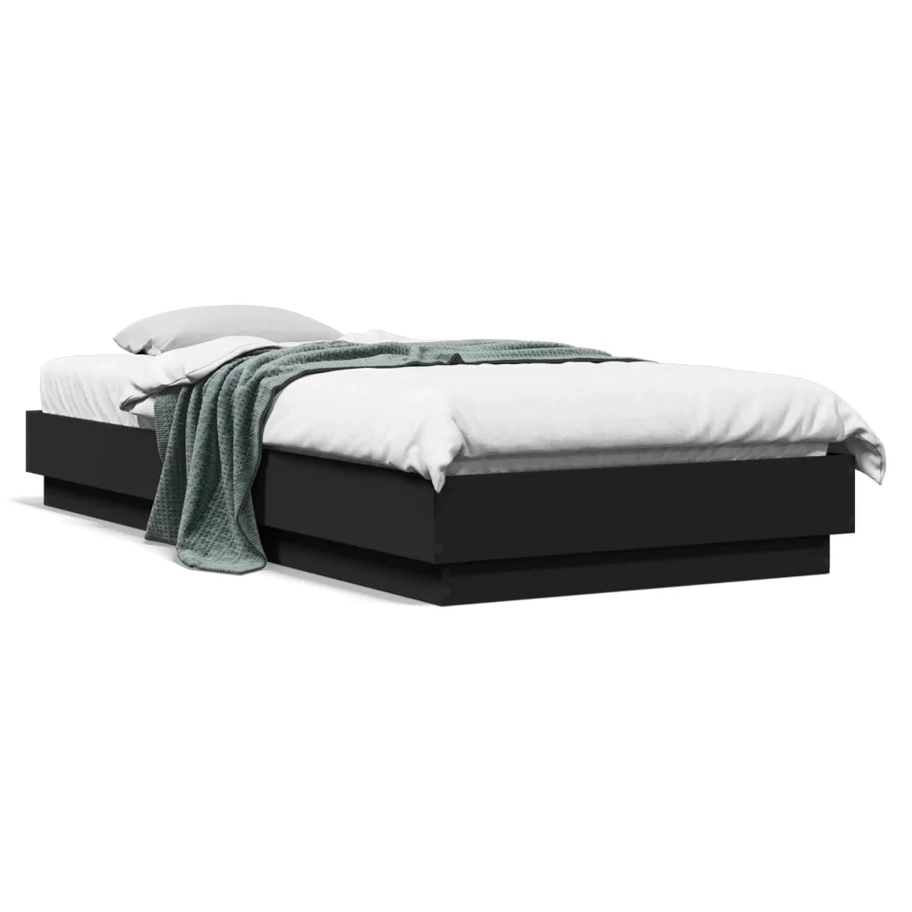 Giroletto con LED Nero 100x200 cm 839505