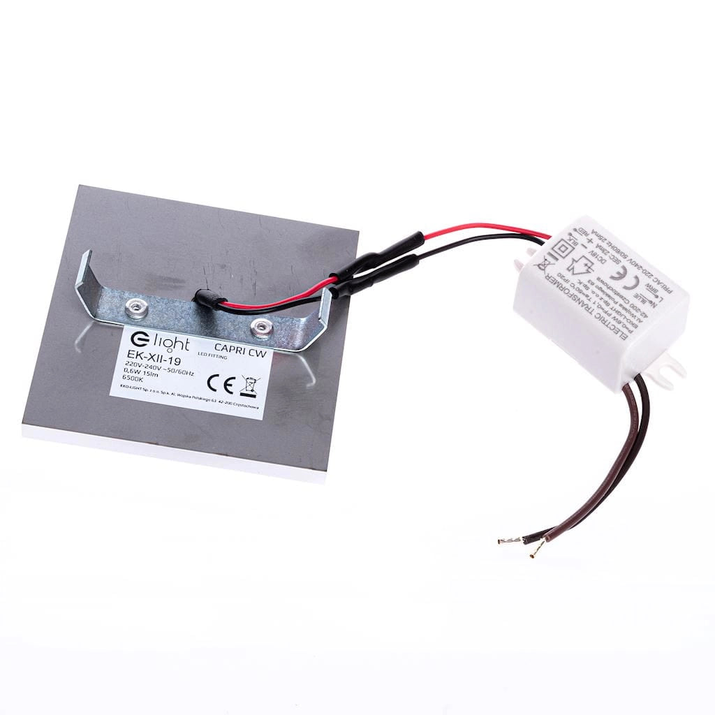 Segnapasso LED CAPRI Eko-Light 0,6W 4000K bianco/argento EKS0421