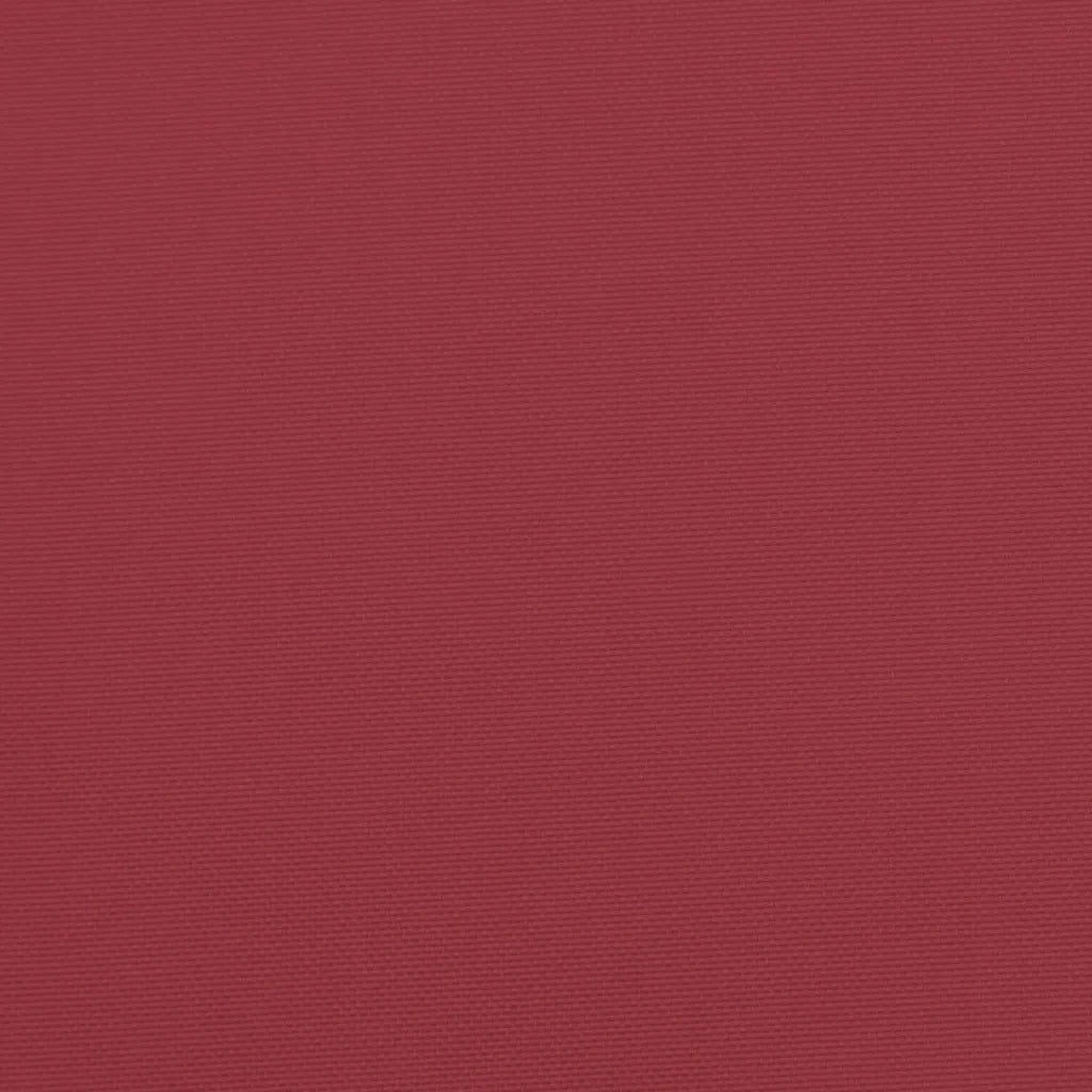 Cuscini per Pallet 4 pz Rosso Vino 50x50x7 cm Tessuto Oxford 361535