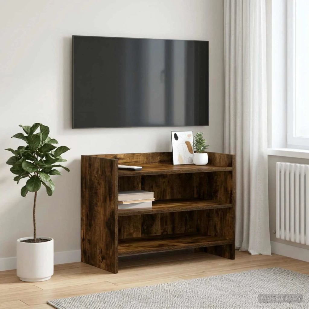 Mobile TV 60 x 33 x 47 cm Rovere Fumo Legno ingegnerizzato 8011215