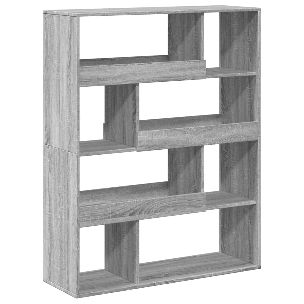 Libreria Grigio Sonoma 100x33x125,5 cm in Legno Multistrato 3309335