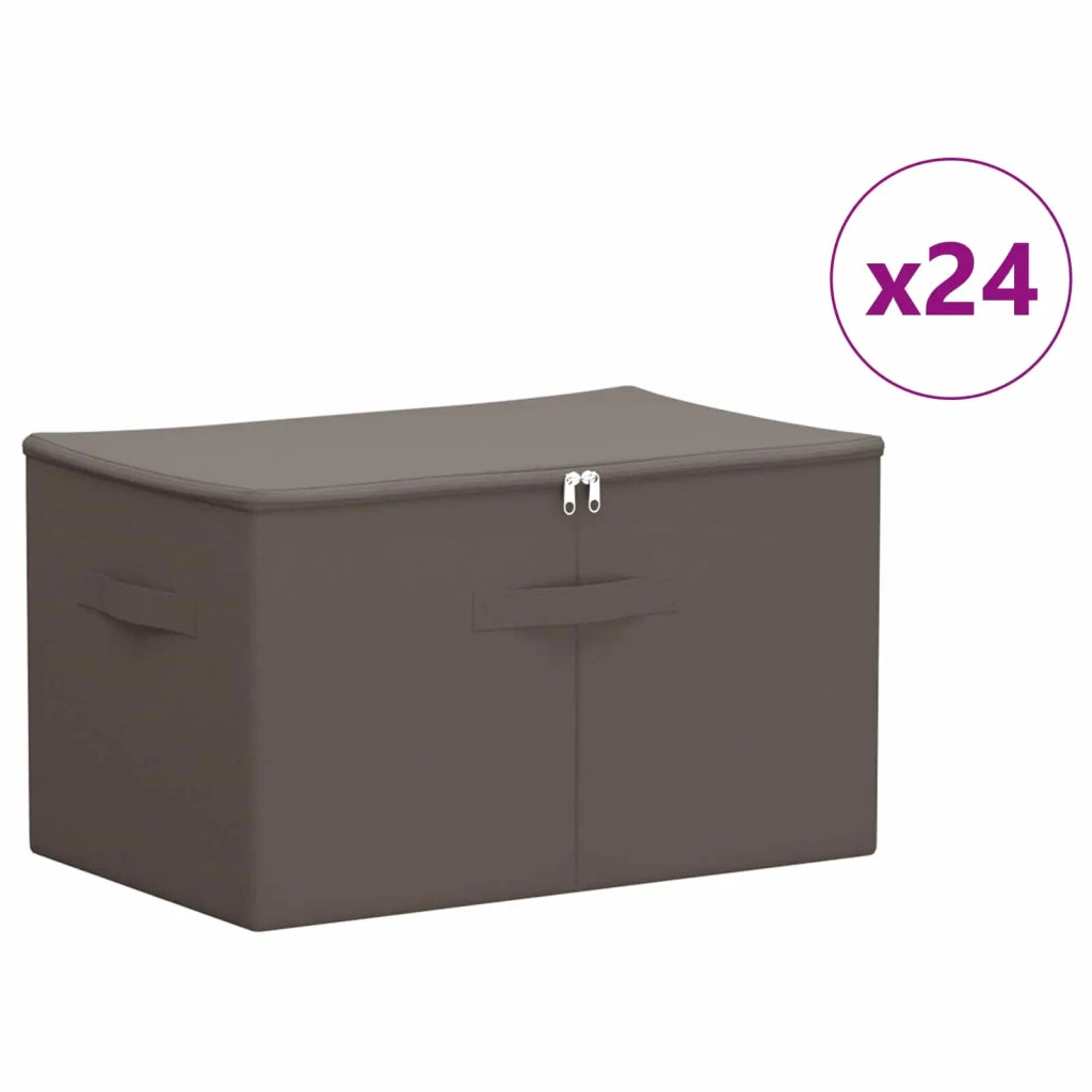 Scatola di Stoccaggio 24 pcs Grigio 55 x 35 x 32 cm