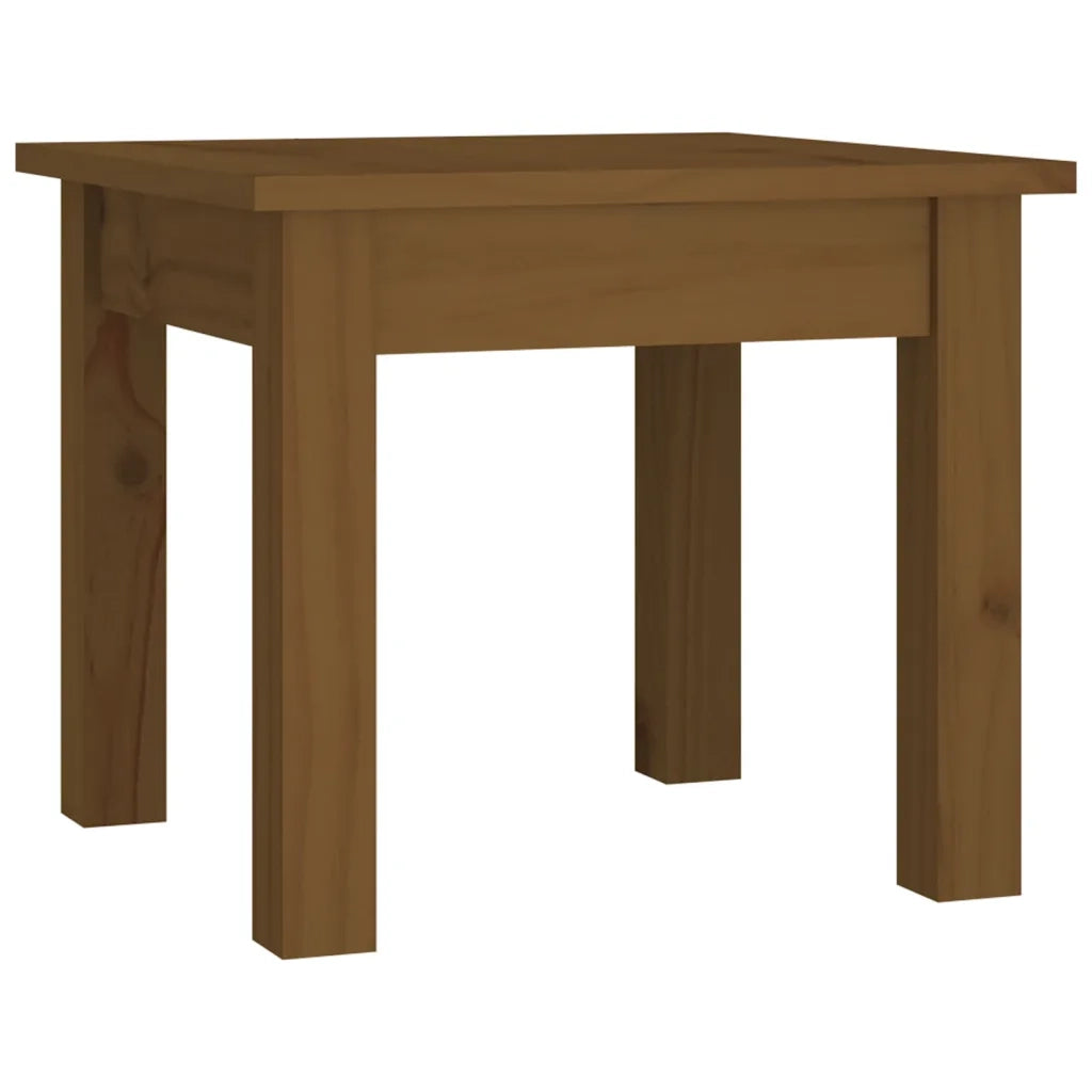 Tavolino da Salotto ambra 35x35x30 cm Legno Massello di Pino 814222