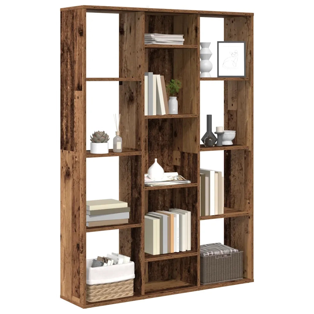 Libreria/Divisorio Legno Vecchio 100x24x140 cm in Truciolato 855842