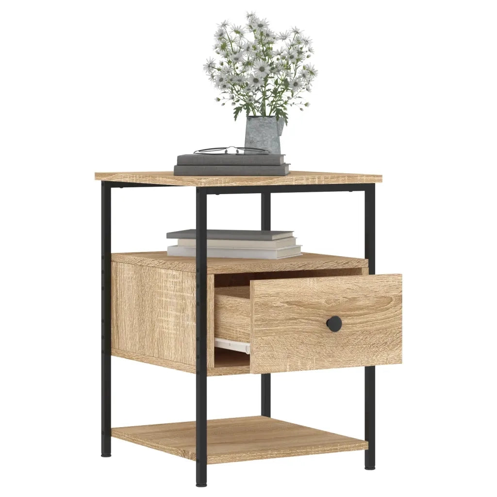 Comodino Rovere Sonoma 40x42x56 cm in Legno Multistrato 826025