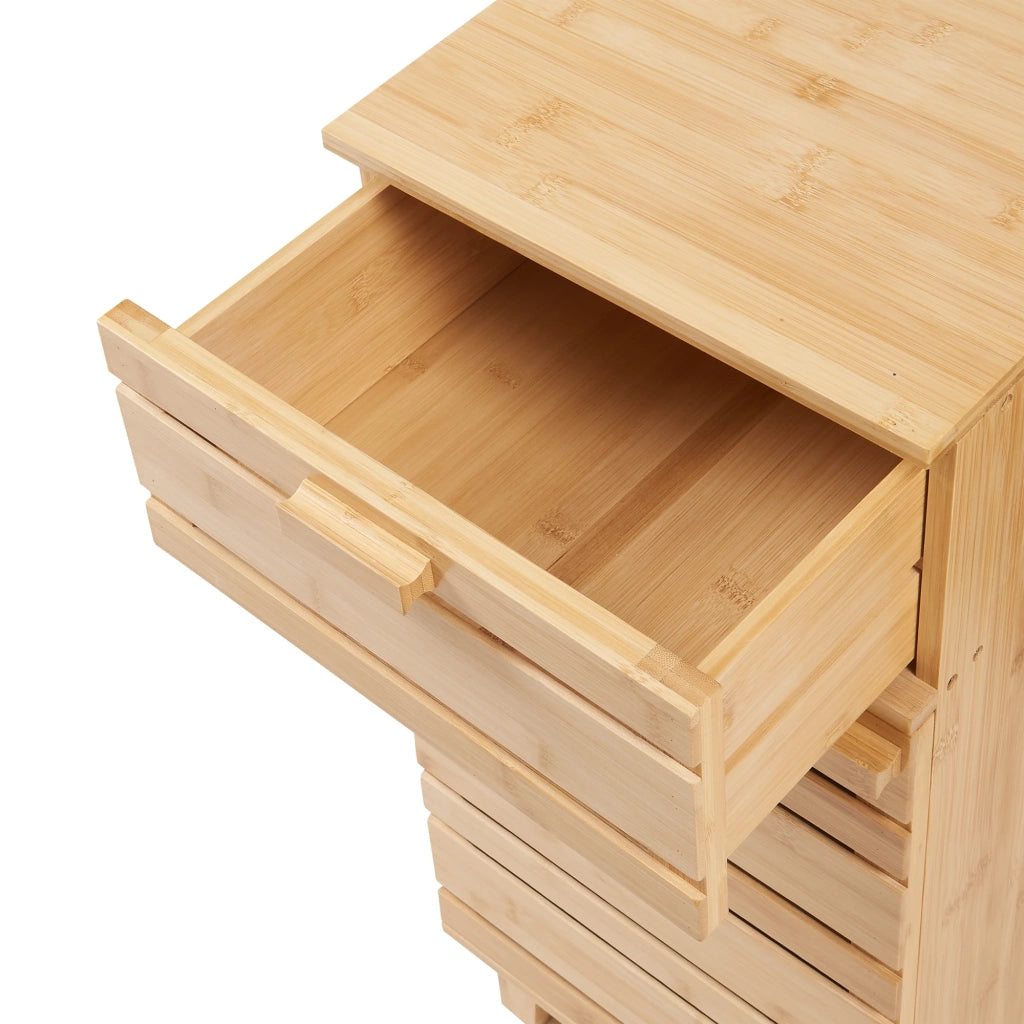 Mobiletto/scaffale da bagno in bambù naturale 75 x 33 x 30 cm 03_0008881