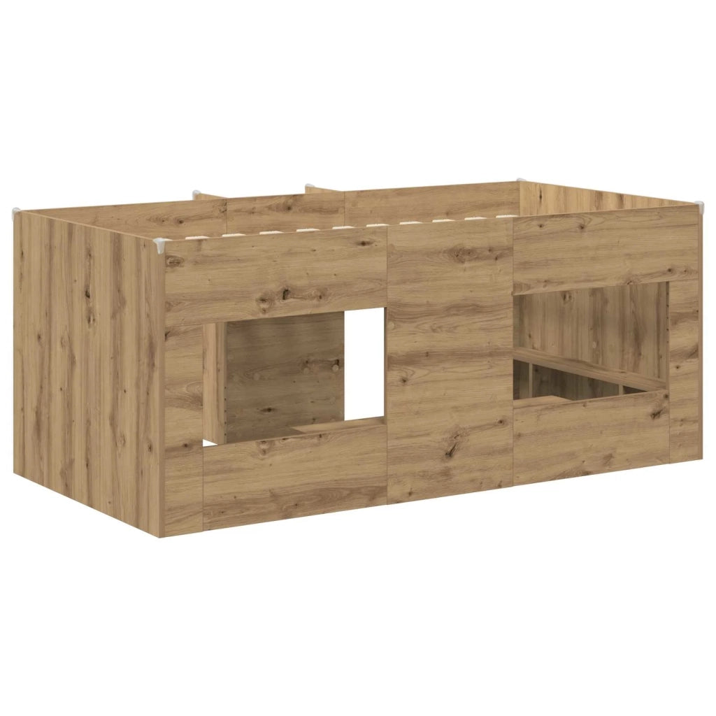 Letto Alto per Bambini Rovere Artigianale 163 x 101,1 x 68,5 cm 3422578