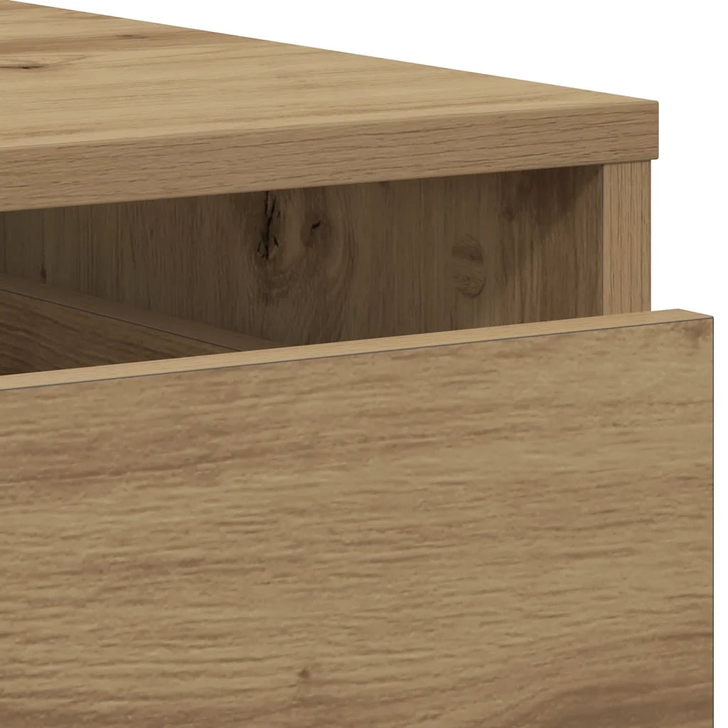 vidaXL Cassettiera Angolare Rovere Artigianale 60x41x76cm Multistrato