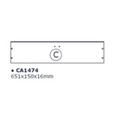 R TOP C X KIT SCARPIERA 5 RIBALTE 65X15X164 BIANCO 1307- 1,0 pz