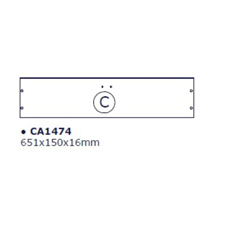 R TOP C X KIT SCARPIERA 5 RIBALTE 65X15X164 BIANCO 1307- 1,0 pz