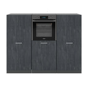 Vicco Cucine componibili piccole Calcestruzzo nero/antracite 180 cm Senza piano di lavoro