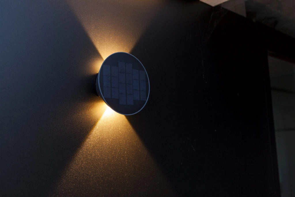 Applique esterna solare BELKA HYBRID LED 9W grigio Lutec