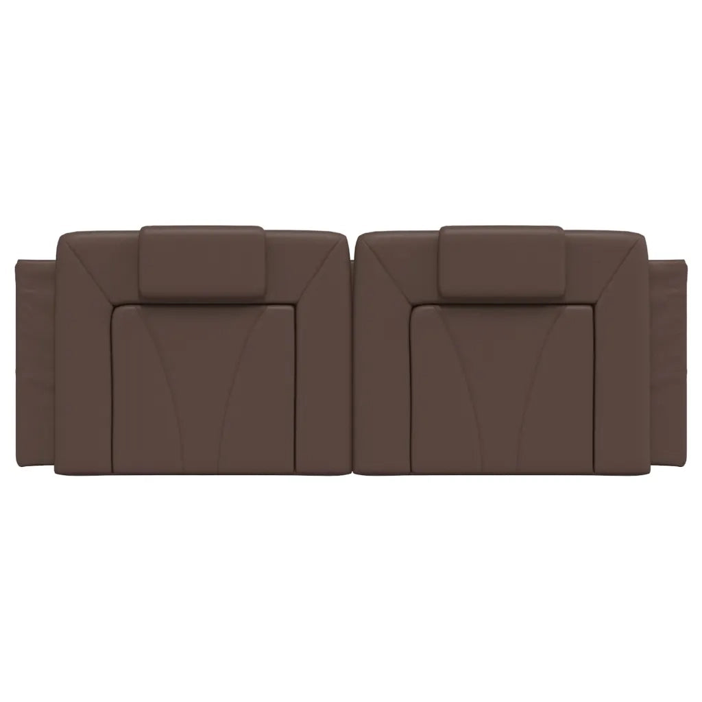 Cuscino Testiera-Cuscino per Testiera Viana Marrone 140 cm in Similpelle