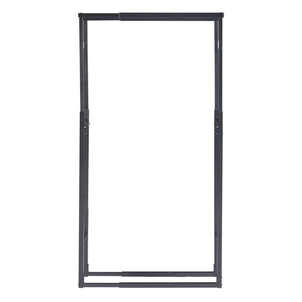 Portalegna in acciaio larghezza 40-65 cm nero 03_0010489