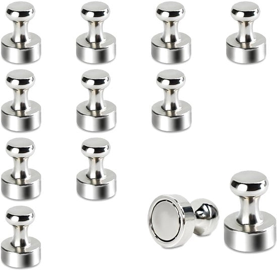 12 magneti neodymium extra forti 12 * 16 mm minimagnet per ufficio, lavagna bianca, aula, cucina