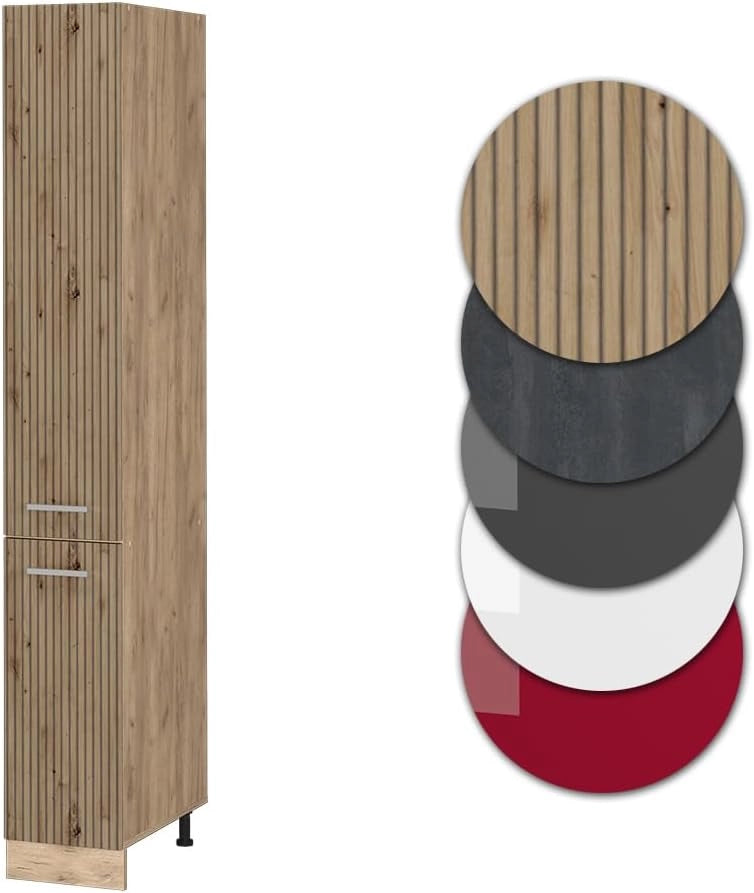 Armadio da farmacia R-Line, Rovere artigianale, 30 cm, per la libera combinazione all'interno di sistemi cucina modulari