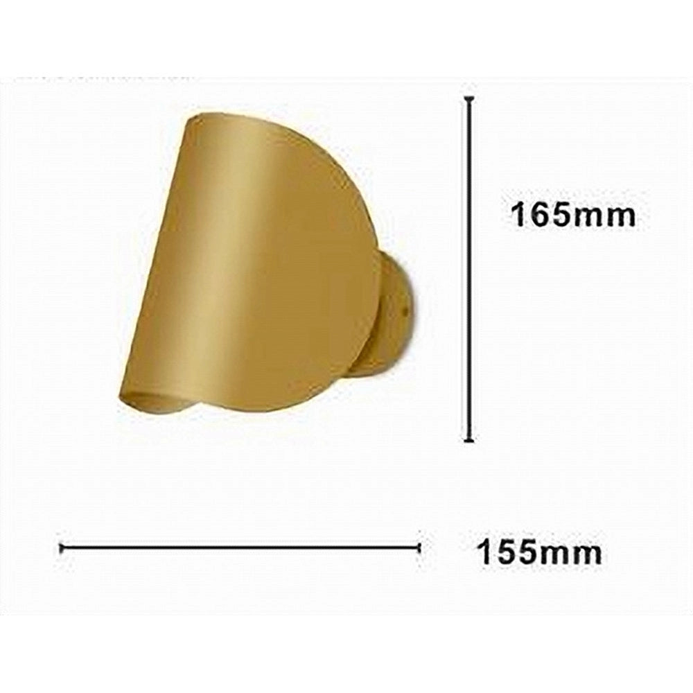 Trade Shop - Applique Da Parete Oro In Metallo Lampada Attacco G9 Design Moderno Ip20 32743 -