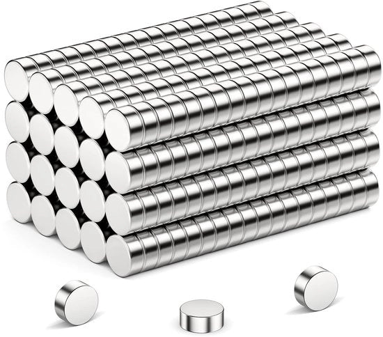 Mini Magnetron Forte, 100 UNITE 5x2mm Sferici Piccoli Magnetron in Acciaio Verniciato per Whiteboard Prikbord Magneetbord Frigorifero