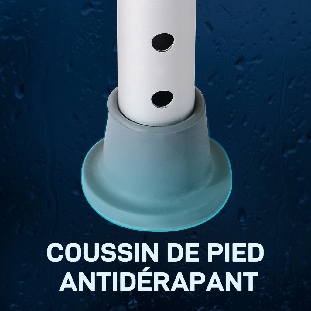 Sgabello da Doccia Regolabile in Altezza ¨C Zephmum ¨C Bianco Antiscivolo HDPE