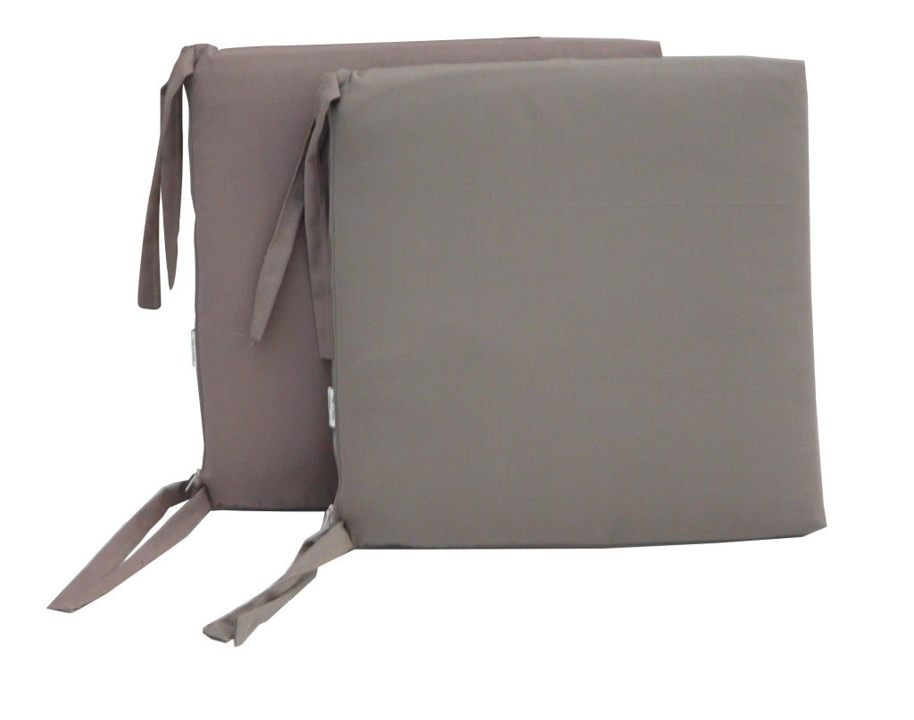 Set 2 Cuscini per Sedia da Giardino 40x40x5 cm in Dralon Allegro Taupe