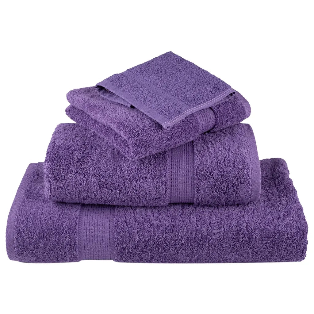 Asciugamani Premium SOLUND 2 pz Viola 100x200 cm 600 g/m² 137365