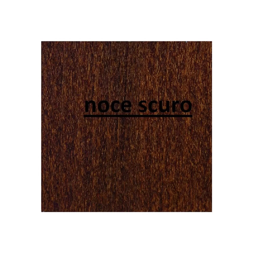 Set 2 capotavola rustico in legno tinta noce seduta paglia - Mobili 2G
