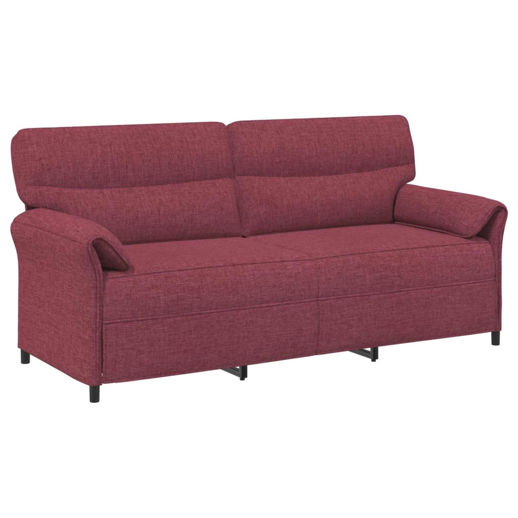 Set di divani 2 pz Rosso Vino Tessuto 3424874