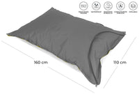 Cuscinone Slitta per Neve 160x110 cm in Acrilico Pomodone Scivolone Bianco