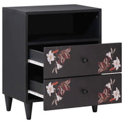 Comodino | Armadio da Notte | Mobiletto da notte Multicolore 50 x 33 x 60 cm Legno di mango massello