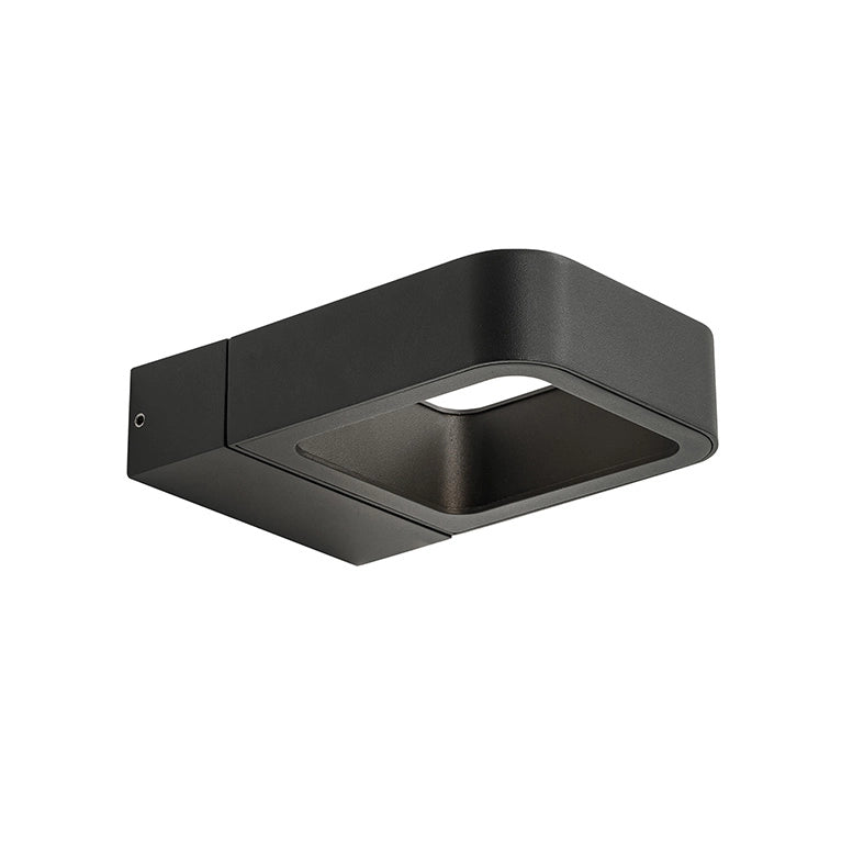 PITT Applique LED 7W per Esterno, Biemissione 100-100°, Struttura in Alluminio IP65, 3000K Antracite - Rossini Illuminazione