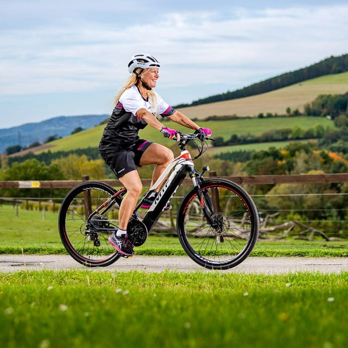 Bicicletta Elettrica Mtf Cross 4.4 Con 3x8 Velocità, Ruote 28 E Autonomia 110 Km - Telaio 18""