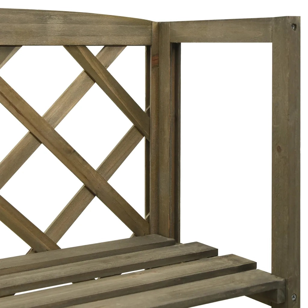 Graticcio con Ripiani Grigio 55x30x140cm in Massello di Abete CFW7076433