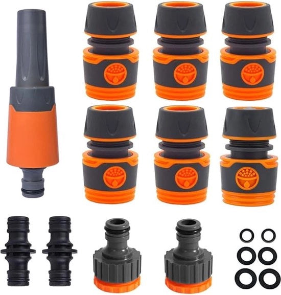 Set di connettori di tubo - Connettore di tubo - MATERIALE DI ALTA QUALITÀ - Pezzi di connessione per tubi da giardino, 10 pezzi