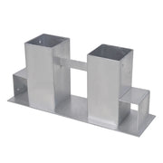 Set Supporti per Legna da Ardere 4 pz in Acciaio Argento CFW3564226
