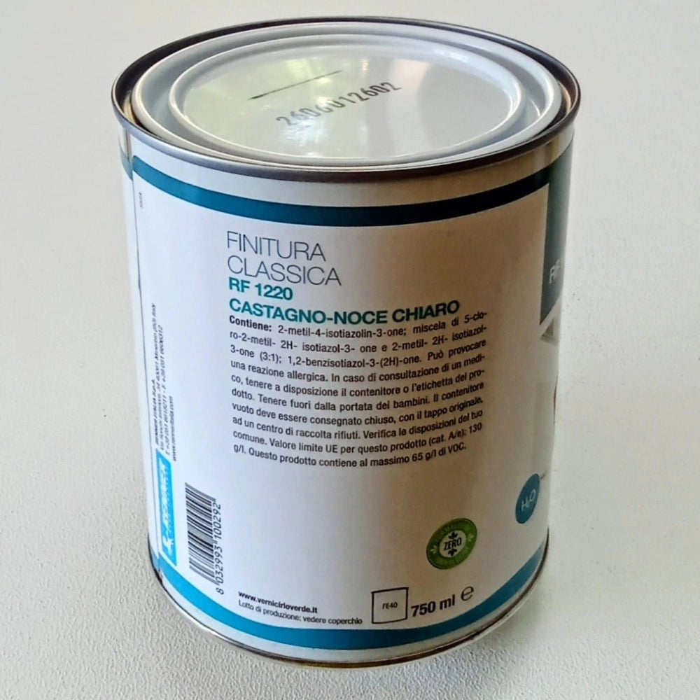 Renner rf 1220 750ml finitura castagno - noce chiaro semilucida base acqua