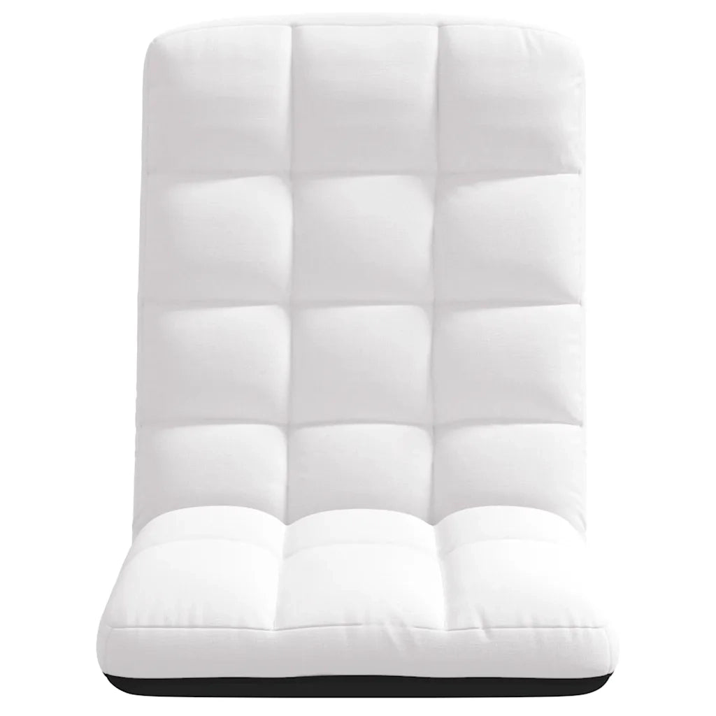 Sedia da Terra Pieghevole Bianco 71x51x62 cm in Tessuto 4019743
